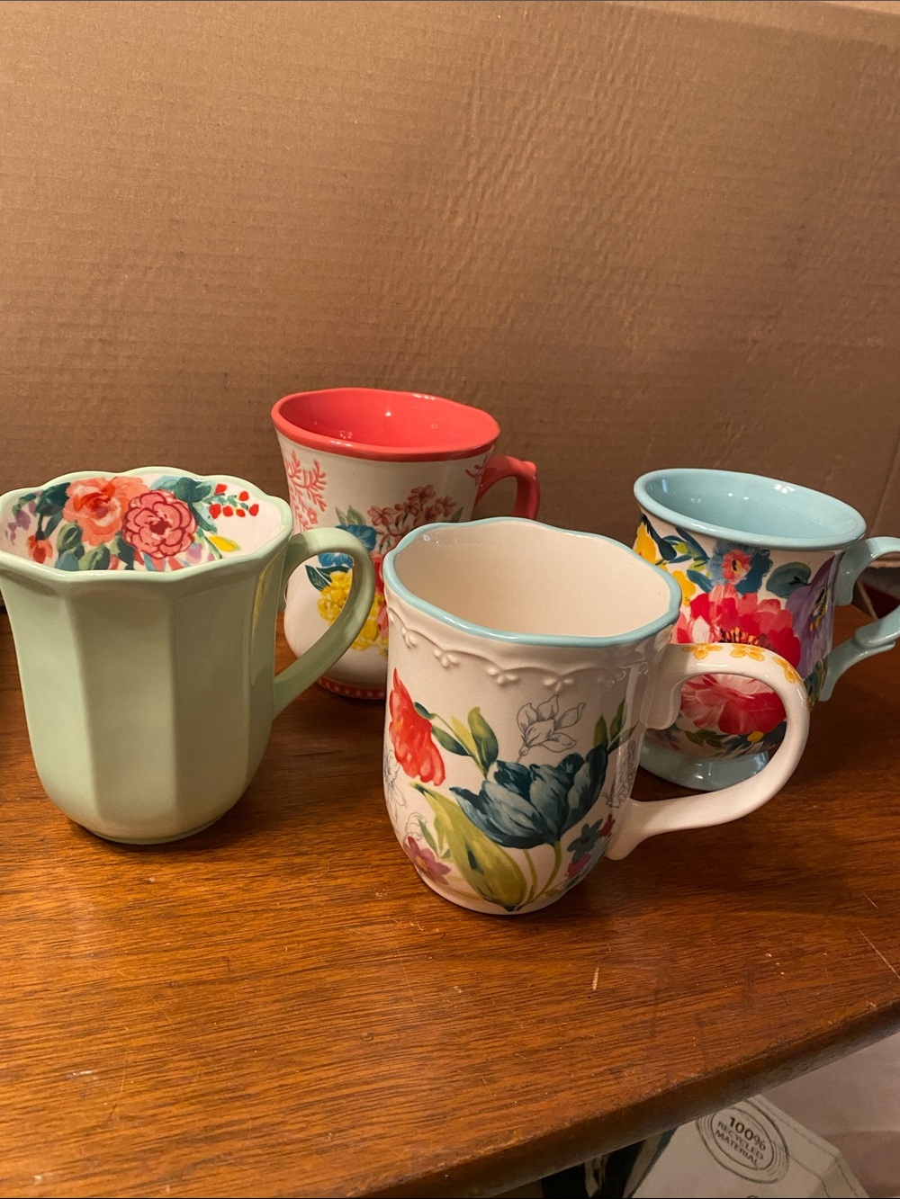 Pioneer Women Assortment of Coffee Tea Cups